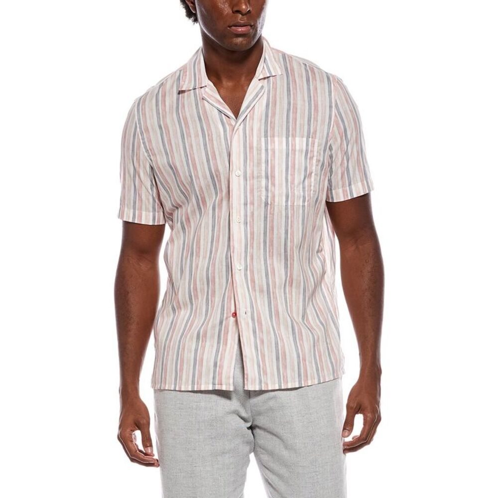 Isaia Mens  Sport Shirt, White